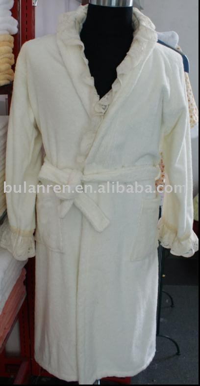 女性のためのベルトが付いている100%年のテリーの綿の浴衣-バスローブ問屋・仕入れ・卸・卸売り