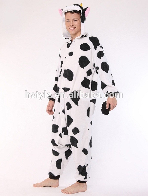 牛動物のスタイルの大人のパジャマ衣装卸売hfc017フルボディ-パジャマ問屋・仕入れ・卸・卸売り