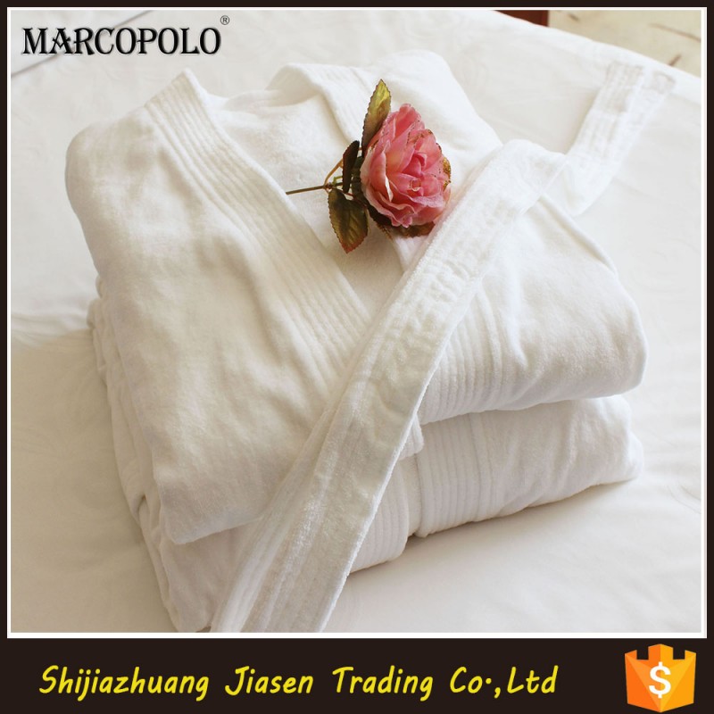 Marcopolo卸売高級5スターホテル100%綿ベロア大人バスローブ-バスローブ問屋・仕入れ・卸・卸売り