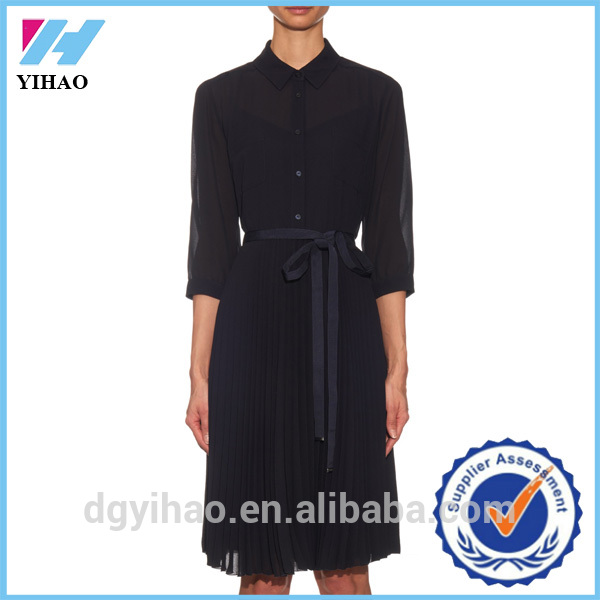 Yihao 2016 oem工場カスタムレディースオフィス制服デザイン着用ドレス-キャリアドレス問屋・仕入れ・卸・卸売り