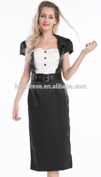 女性のヴィンテージロカビリー2014年bestdress黒ピンナップセレブ風capsleevebodycon鉛筆小刻みに動くのドレスパーティー-プラスサイズドレス、スカート問屋・仕入れ・卸・卸売り