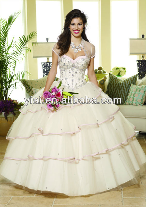 美しいquinceanerazz636ジャケット付きウェディングドレス-プラスサイズドレス、スカート問屋・仕入れ・卸・卸売り