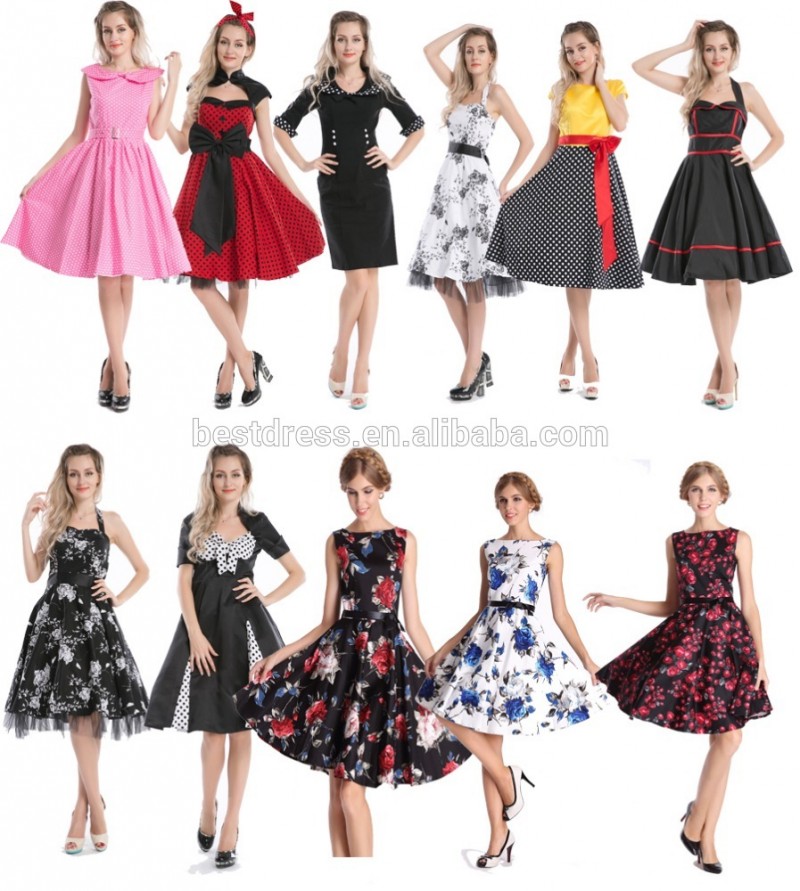 Walsonレディース新1940 s 1950 sすべてサイズレトロビンテージロカビリーパーティーウエディングドレスs-6xl-プラスサイズドレス、スカート問屋・仕入れ・卸・卸売り