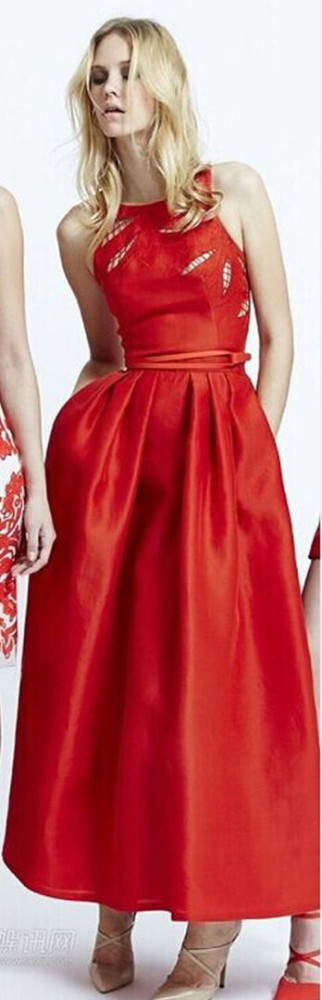 新しい到着のセクシーな卸売品質2015魚尾滑走路silm中空アウトスタイル重い刺繍ノースリーブのドレス女性のための-カクテルドレス問屋・仕入れ・卸・卸売り