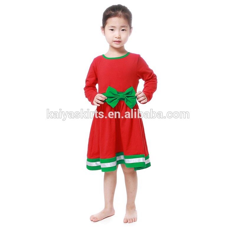 メリークリスマス赤ちゃん着用卸売長袖赤ちゃんの女の子のコットンドレス-カジュアルドレス問屋・仕入れ・卸・卸売り