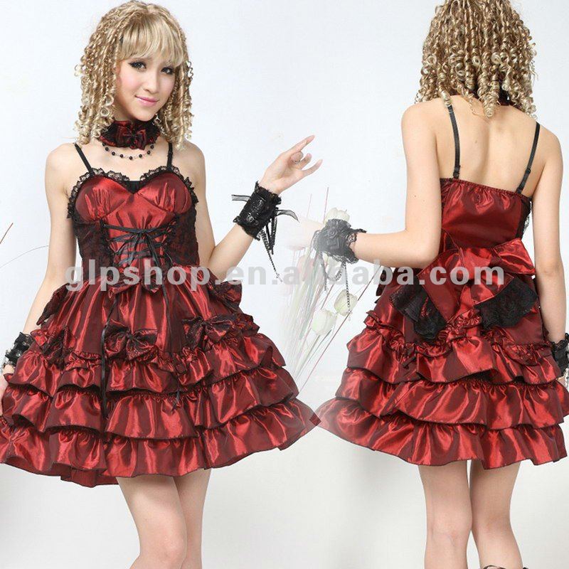 パンクの激賞のパンクの服のゴシック様式Lolitaの小さいゴシック様式黒い服61182-カジュアルドレス問屋・仕入れ・卸・卸売り