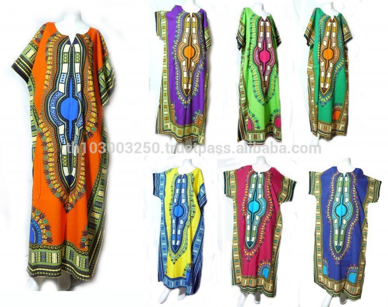 Dashikiスタイルヒッピー自由奔放に生きるジプシーアート着物カフタン蝶マキシロングドレスプラス-カジュアルドレス問屋・仕入れ・卸・卸売り