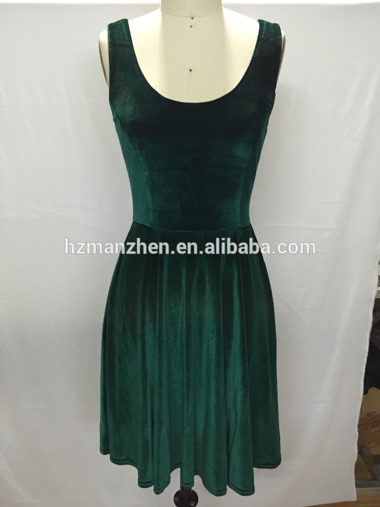 新しい安価なセクシーな女の子緑2016ベルベットのドレス-カジュアルドレス問屋・仕入れ・卸・卸売り
