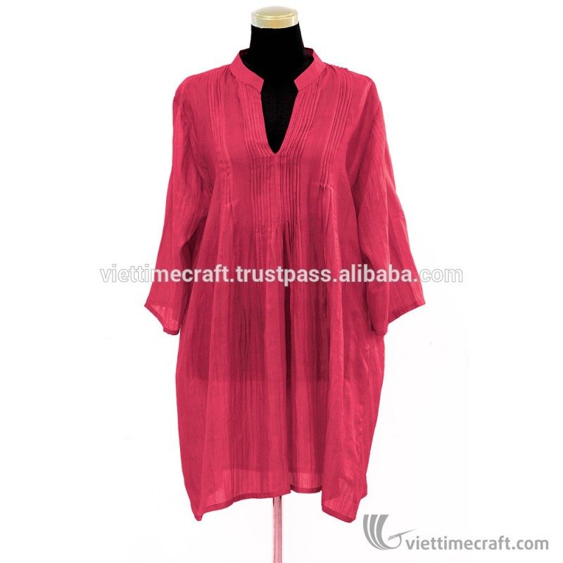 カラフルなシルクドレスで高品質、100%手作りでベトナム-カジュアルドレス問屋・仕入れ・卸・卸売り