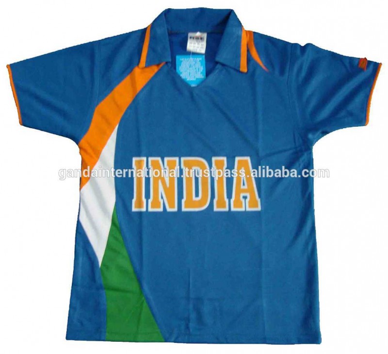 インドチームクリケットtシャツポリエステル-その他スポーツウェア問屋・仕入れ・卸・卸売り