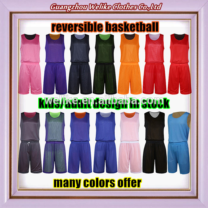 新しいバスケットボールジャージーデザイン2016可逆バスケットボール制服卸売ブランクバスケットボールユニフォーム-バスケットボールウェア問屋・仕入れ・卸・卸売り
