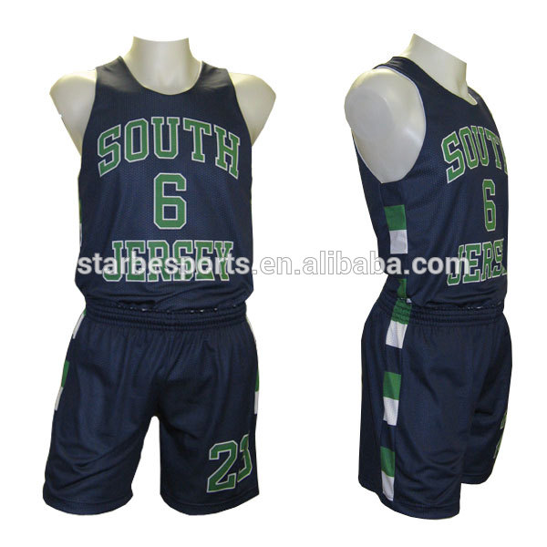 可逆バスケットボールジャージーセット/カスタムバスケットボール制服セット/バスケットボールジャージーデザイン-バスケットボールウェア問屋・仕入れ・卸・卸売り