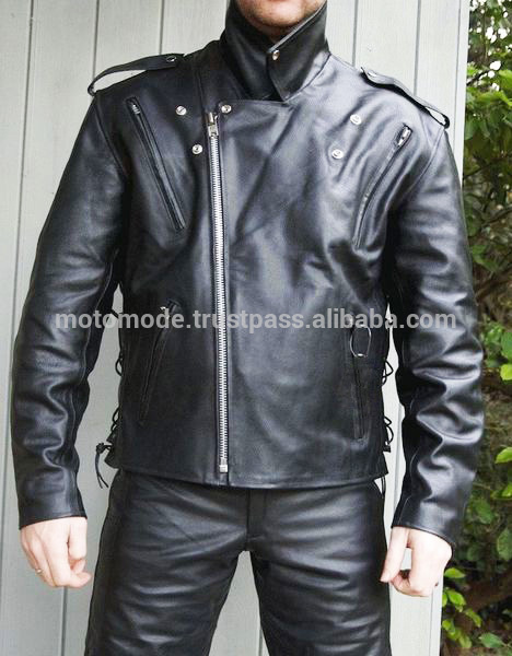 アクティブプラススタイルオートバイ男性革カスタムマンジャケット-バイクウェア問屋・仕入れ・卸・卸売り