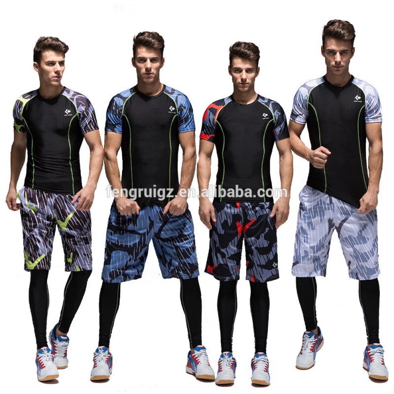 男性のバスケットボールスポーツウェアスーツセットシャツとショーツ人格印刷カスタムロゴサッカートレーニングウェア-サッカーウェア問屋・仕入れ・卸・卸売り