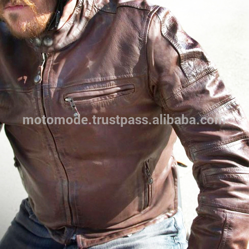 をバイク乗馬スタイルオートバイ男性革カスタムマンジャケット-バイクウェア問屋・仕入れ・卸・卸売り