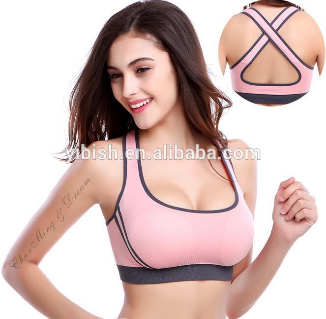 女性の快適さ形シームレスワークアウトスポーツブラジャー# WX0002-フィットネス、ヨガウェア問屋・仕入れ・卸・卸売り
