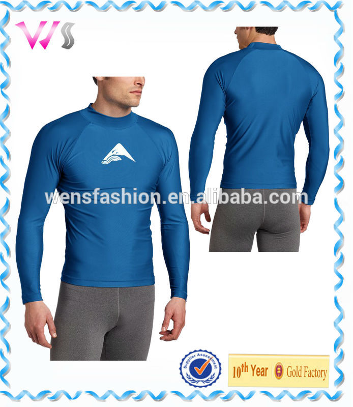 メンズサーフxxスイムプラチナラッシュガード長袖t- シャツ-水着類問屋・仕入れ・卸・卸売り