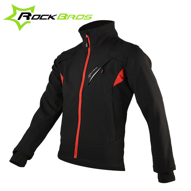 Rockbros男サイクリングジャージ冬フリースサーマル暖かい自転車ジャージ防風抗汗防雨ライディングジャケット-サイクリングウェア問屋・仕入れ・卸・卸売り