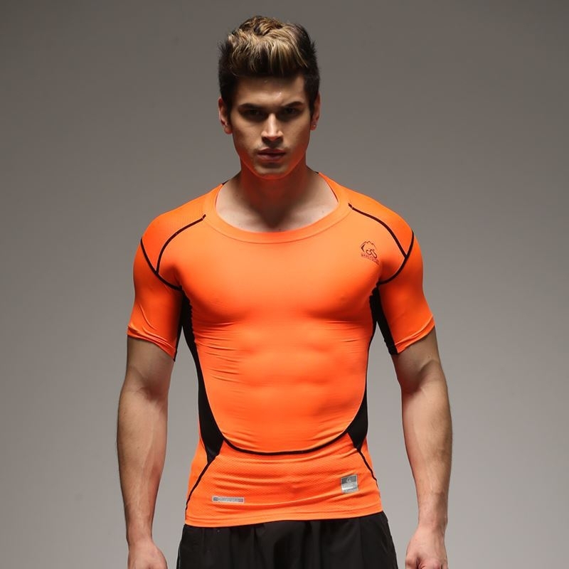 圧縮スポーツパフォーマンスtシャツトップス半袖-フィットネス、ヨガウェア問屋・仕入れ・卸・卸売り