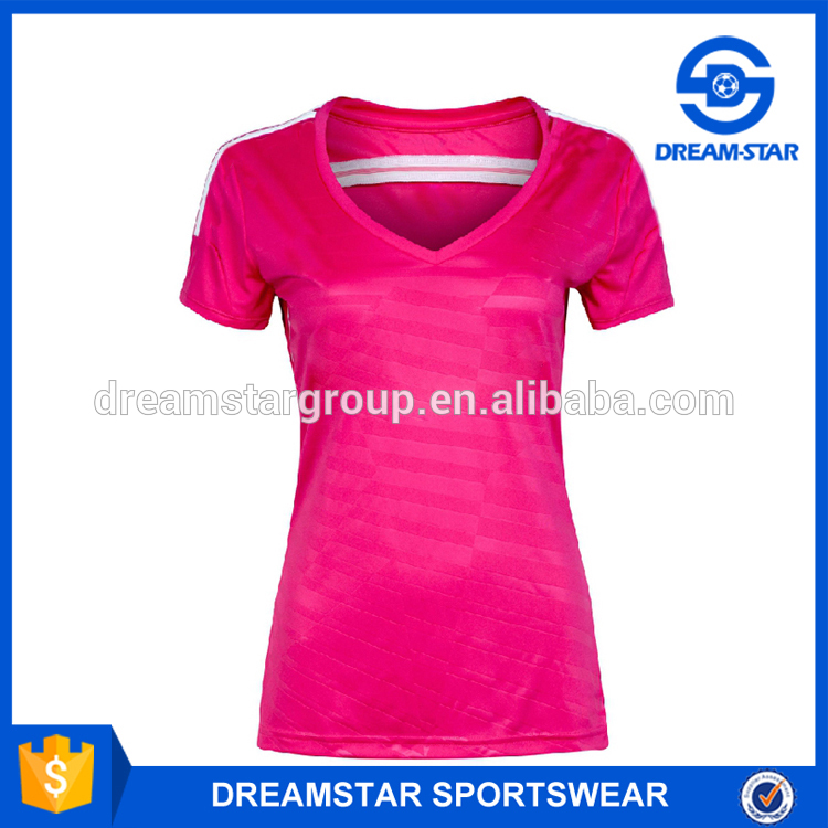 タイ品質スペインクラブ空白女性サッカージャージー用ピンク-サッカーウェア問屋・仕入れ・卸・卸売り