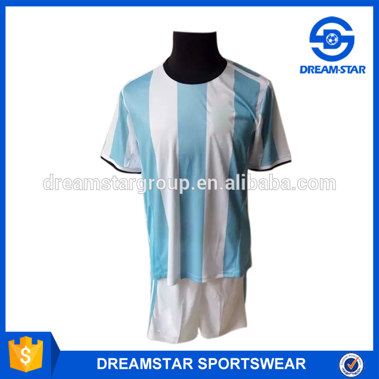 ホット販売空白カスタマイズアルゼンチンホームサッカーユニフォーム-サッカーウェア問屋・仕入れ・卸・卸売り