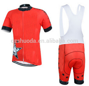 夏赤サイクリング服男性カスタムサイクリングジャージスーツ-サイクリングウェア問屋・仕入れ・卸・卸売り