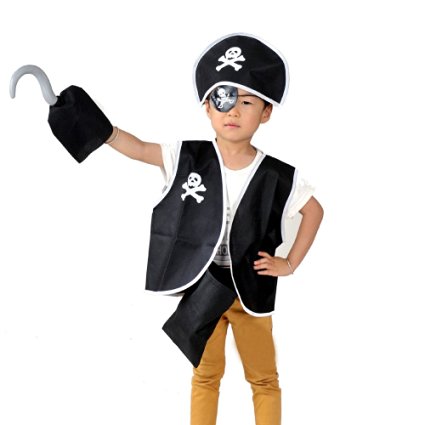 豪華な不織布衣装子供ハロウィンパーティーコスプレ海賊衣装服おもちゃ-テレビ、映画コスチューム問屋・仕入れ・卸・卸売り