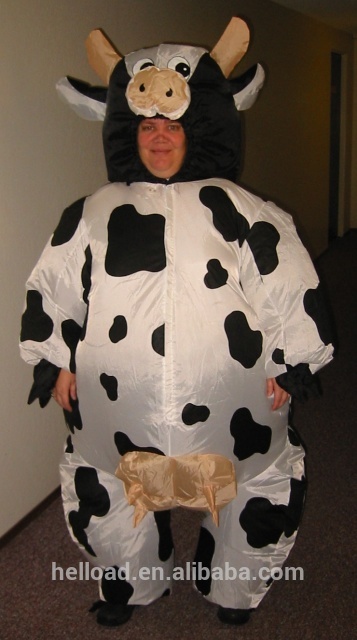 インフレータブル牛を歩く昇進インフレータブル牛の衣装のマスコットの衣裳-マスコット問屋・仕入れ・卸・卸売り