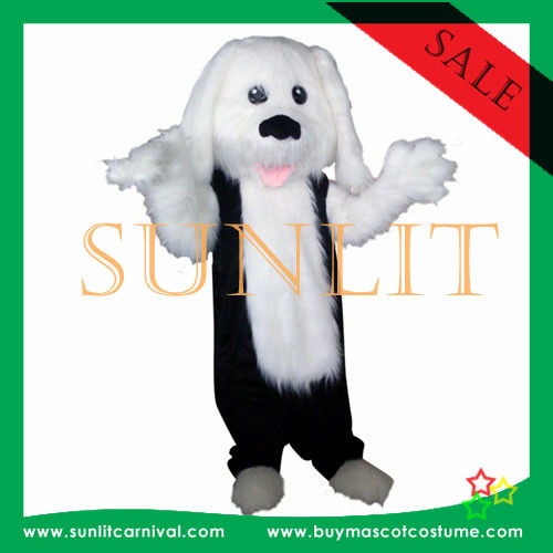 長い豪華な白い犬マスコット衣装/ぬいぐるみマスコット衣装-マスコット問屋・仕入れ・卸・卸売り