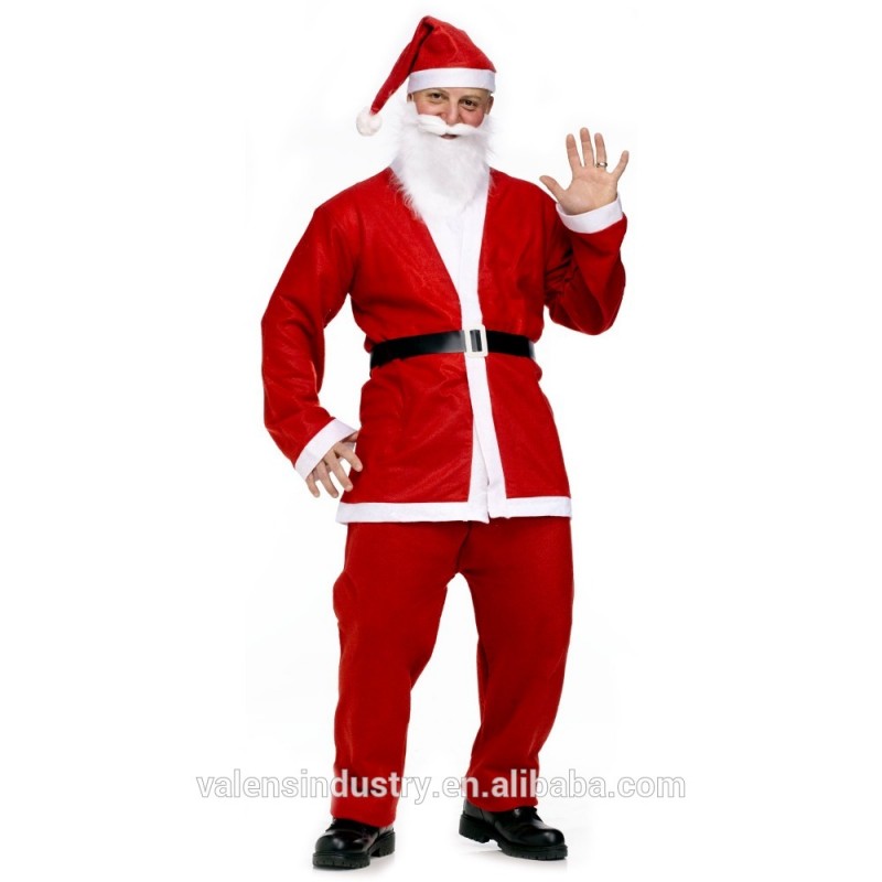 不織布サンタクロース クリスマス衣装の ため男性5 ピース セット サンタ スーツ クリスマス布-セクシーコスチューム問屋・仕入れ・卸・卸売り