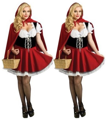 秘密はセクシーな赤ずきんフード衣装コスプレハロウィンパーティードレスm、l、xl、xxl、xxxlサイズ-セクシーコスチューム問屋・仕入れ・卸・卸売り