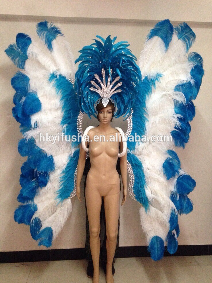Yifusha女性セクシーな羽カーニバルサンバ衣装で翼-作業着問屋・仕入れ・卸・卸売り
