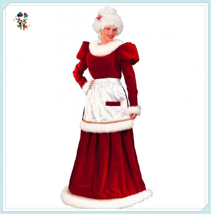 女性の豪華なクリスマスの品質サンタhpc-2442クリスマスパーティー衣装-セクシーコスチューム問屋・仕入れ・卸・卸売り