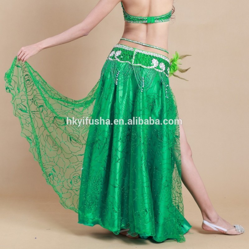 Yifusha女性アラビアセクシーダンスロングスカートサイドスリットロングスカートのためのベリーダンス-作業着問屋・仕入れ・卸・卸売り