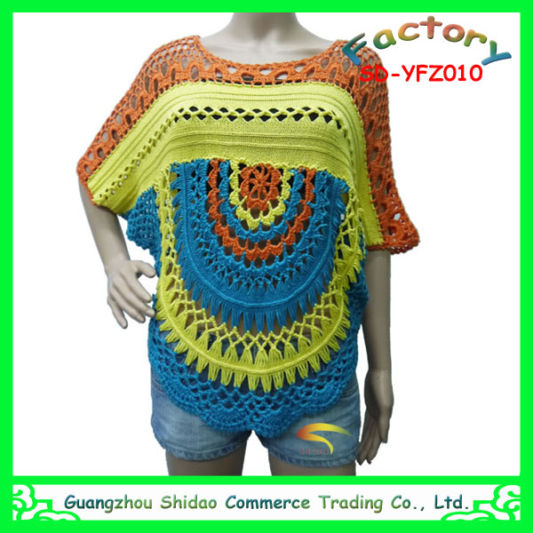 最新中空袖の手作り女性のためのセーターを編み-セーター問屋・仕入れ・卸・卸売り