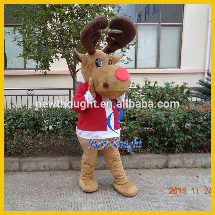 大人クリスマスfursuit面白い豪華なトナカイのマスコットの衣装-マスコット問屋・仕入れ・卸・卸売り