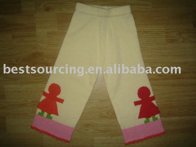 子供用ニットウェア7ggインターシャセーターニット綿の女の子のズボン・bs-296幼児の幼児のための-キッズ服　セーター問屋・仕入れ・卸・卸売り