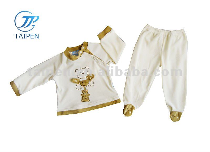 ホット販売100% コットン素敵な赤ちゃん男の子パジャマ セット長袖ベビー冬o ネック セット-ベビーロンパース問屋・仕入れ・卸・卸売り