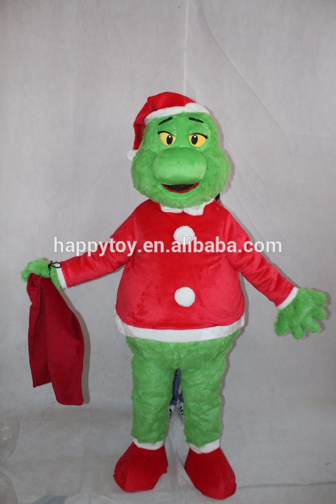 こんにちはceグリンチ昇進のクリスマスの漫画のマスコットの衣裳、 大人のためのグリンチのマスコットの衣裳、 クリスマスグリンチのマスコットの衣裳-マスコット問屋・仕入れ・卸・卸売り