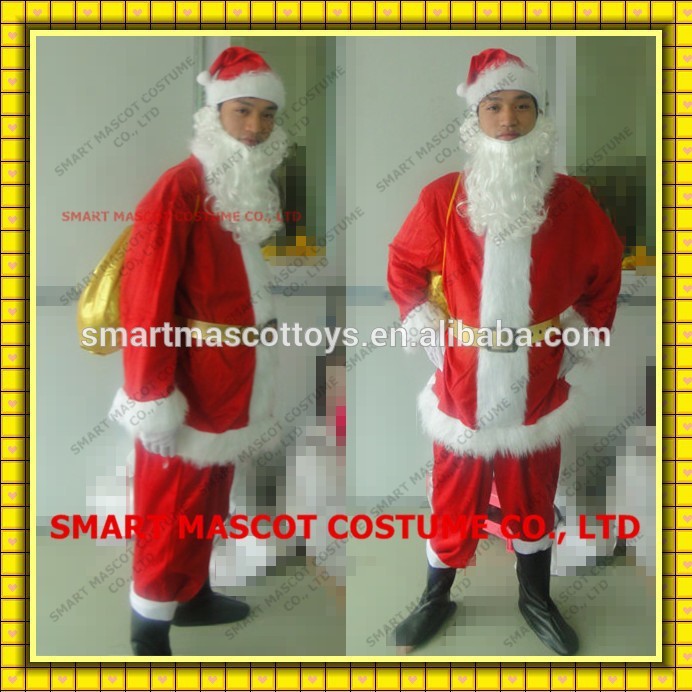 安いクリスマスサンタクローススーツコスプレフィットすべて大人サンタクローススーツ-マスコット問屋・仕入れ・卸・卸売り
