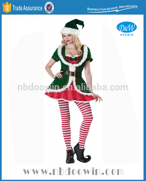 セクシーな女性エルフドレス用クリスマス/セクシーなエルフクリスマスドレスセット-セクシーコスチューム問屋・仕入れ・卸・卸売り