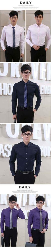 2016夏のファッション韓国コットン半袖コットンシャツのための男性-紳士用シャツ問屋・仕入れ・卸・卸売り