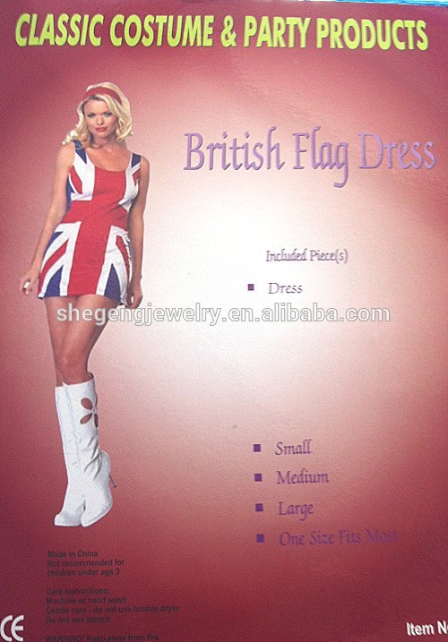 大人衣装ドレスセクシースパイスイギリス国旗生姜女の子の映画は、 ドレスを空想-セクシーコスチューム問屋・仕入れ・卸・卸売り