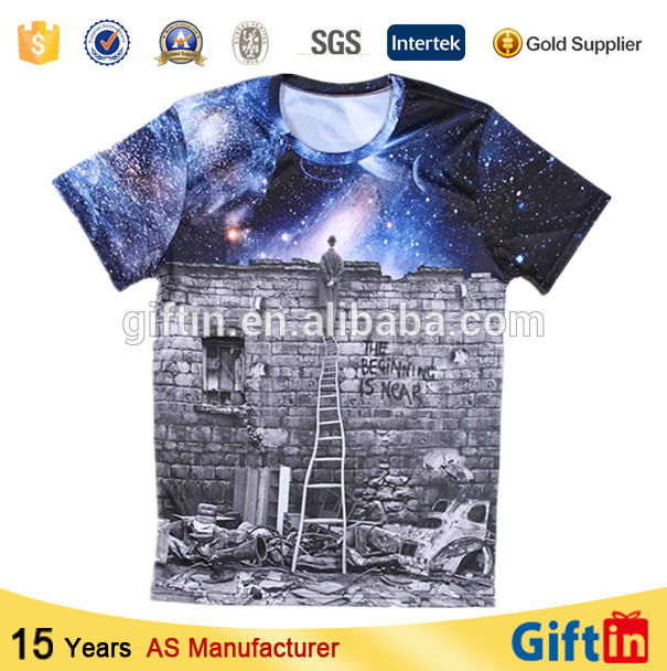綿100％3dプリントのtシャツの、 カスタム中国の製造元t- シャツ、 非常に安いt- シャツの印刷-Tシャツ問屋・仕入れ・卸・卸売り
