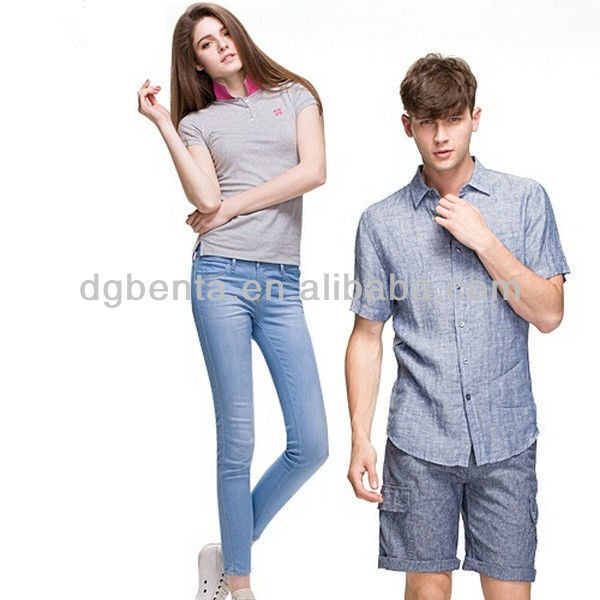 オーガニックコットン100％メンズシャツの男性20151.0おしゃれなデザインのコットンツイルシャツ男性用に、 印刷せずに広州メーカー-Tシャツ問屋・仕入れ・卸・卸売り
