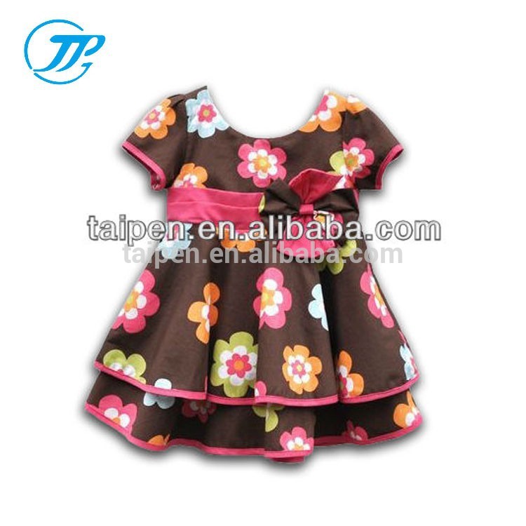 綿100％子供チュチュドレスキャップスリーブドレスフラワーpiecs一つ良い品質で-ジュニア服（女）ドレス問屋・仕入れ・卸・卸売り