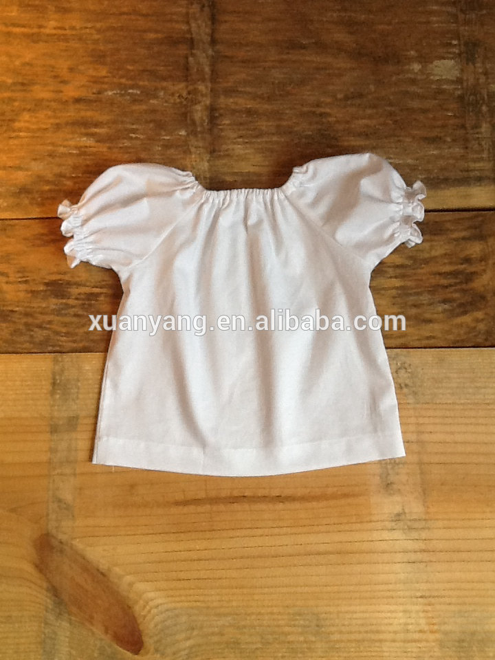 綿100％赤ちゃんの夏のブランク女の子フリルスリーブtシャツ-ベビーTシャツ問屋・仕入れ・卸・卸売り
