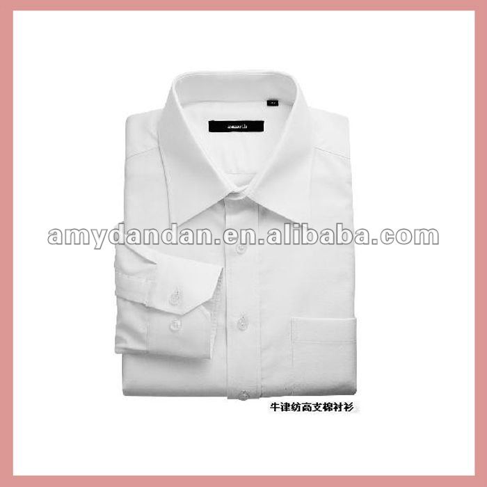 2016最新メンズ ホワイト長袖100% コットン ビジネス シャツ-紳士用シャツ問屋・仕入れ・卸・卸売り
