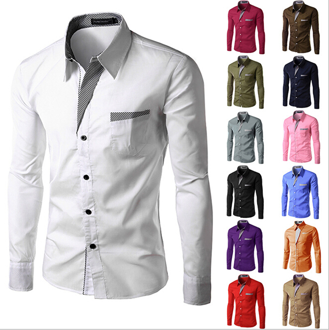 男性綿生地tシャツ2016中国のwholsale長袖-紳士用シャツ問屋・仕入れ・卸・卸売り