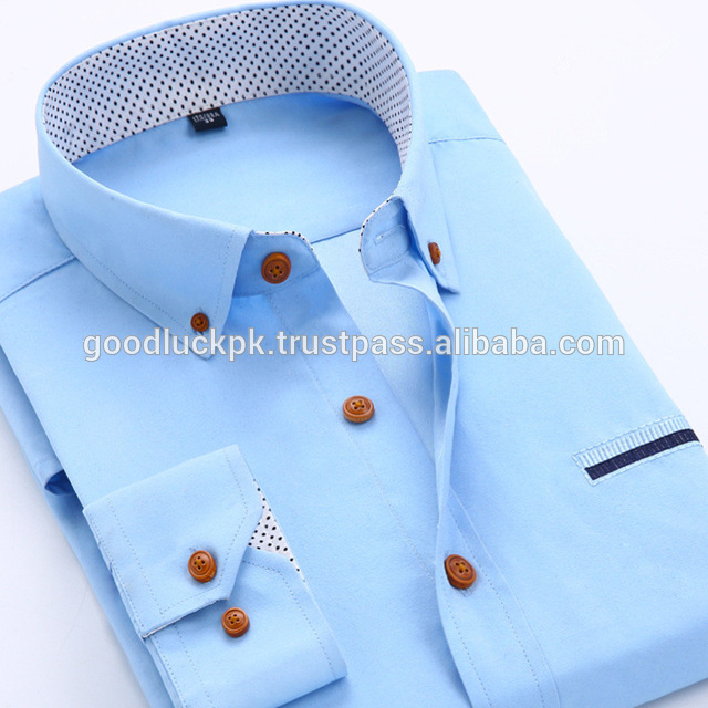 ドレスシャツの綿正式なフル袖ハイエンドメンズドレスシャツ-紳士用シャツ問屋・仕入れ・卸・卸売り